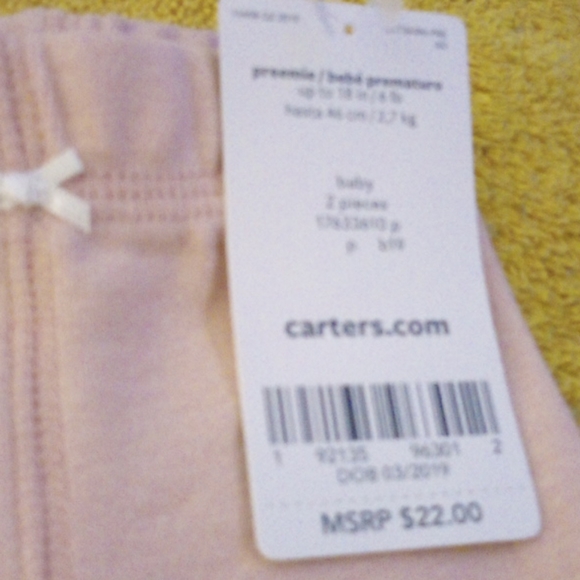 2 preemie pants for girls - Picture 4 of 5